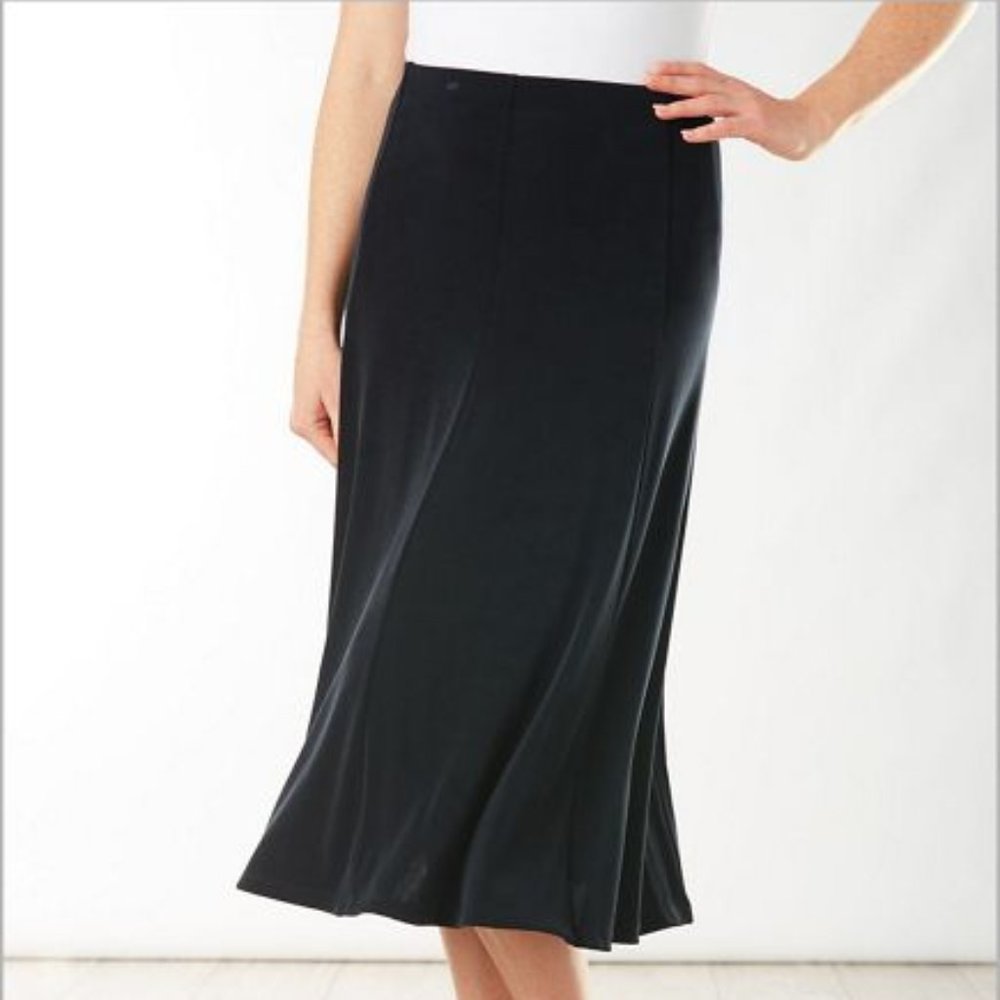 Nwt black long stretch skirt by Channa